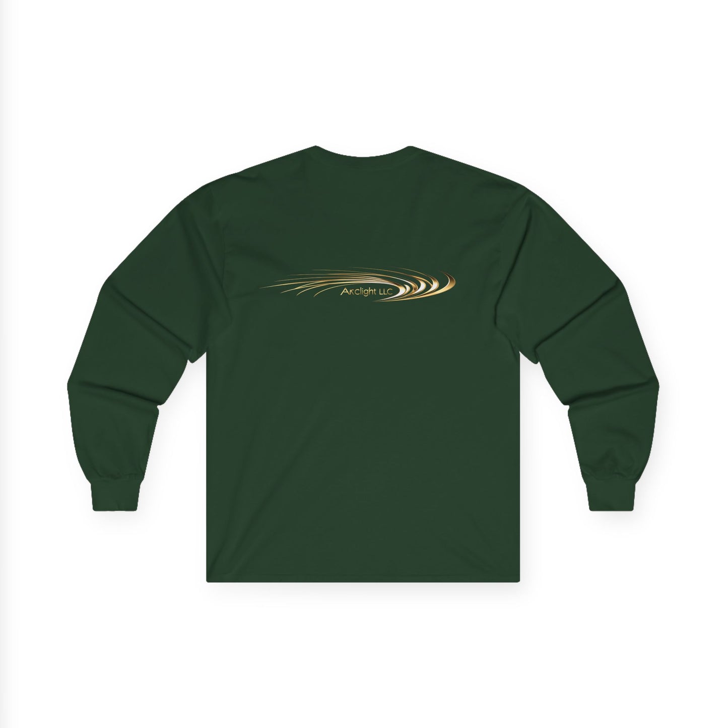 Unisex Cotton Long Sleeve - Gold Wave Design