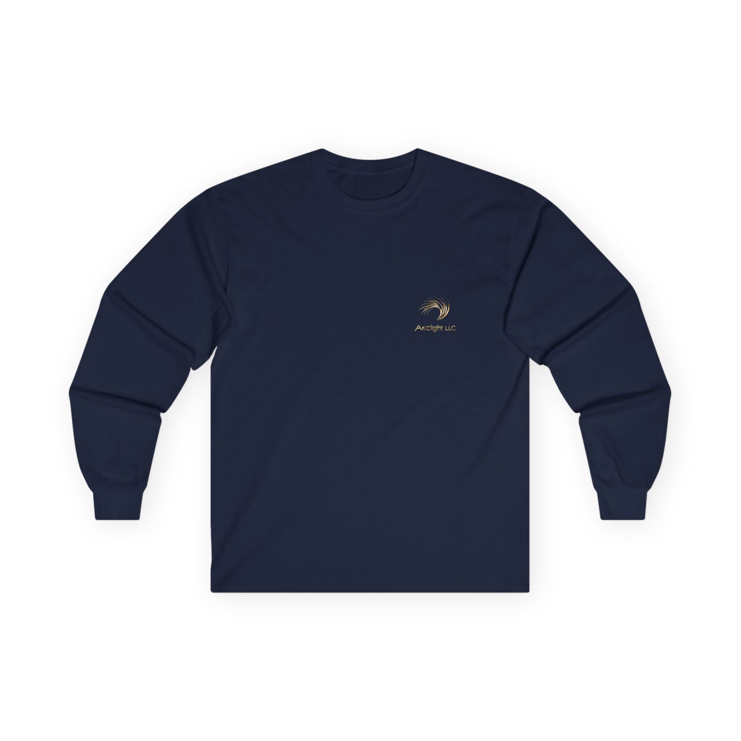 Unisex Cotton Long Sleeve - Gold Wave Design