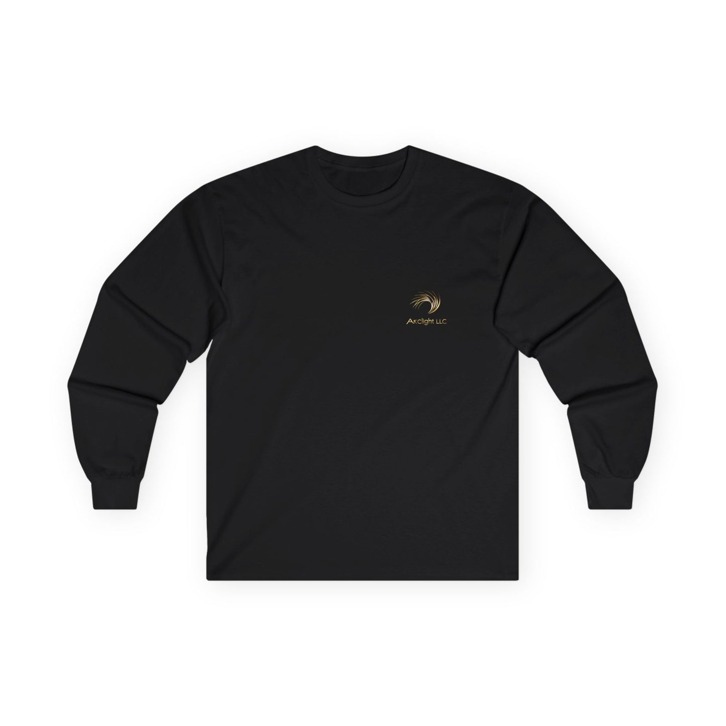 Unisex Cotton Long Sleeve - Gold Wave Design
