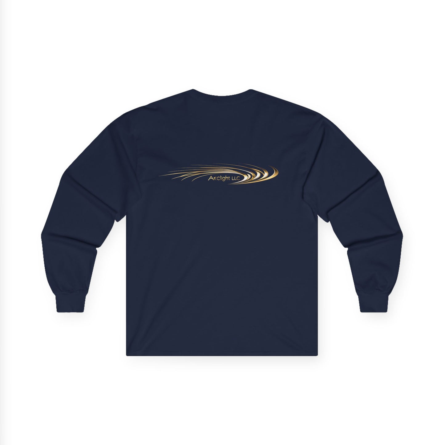 Unisex Cotton Long Sleeve - Gold Wave Design