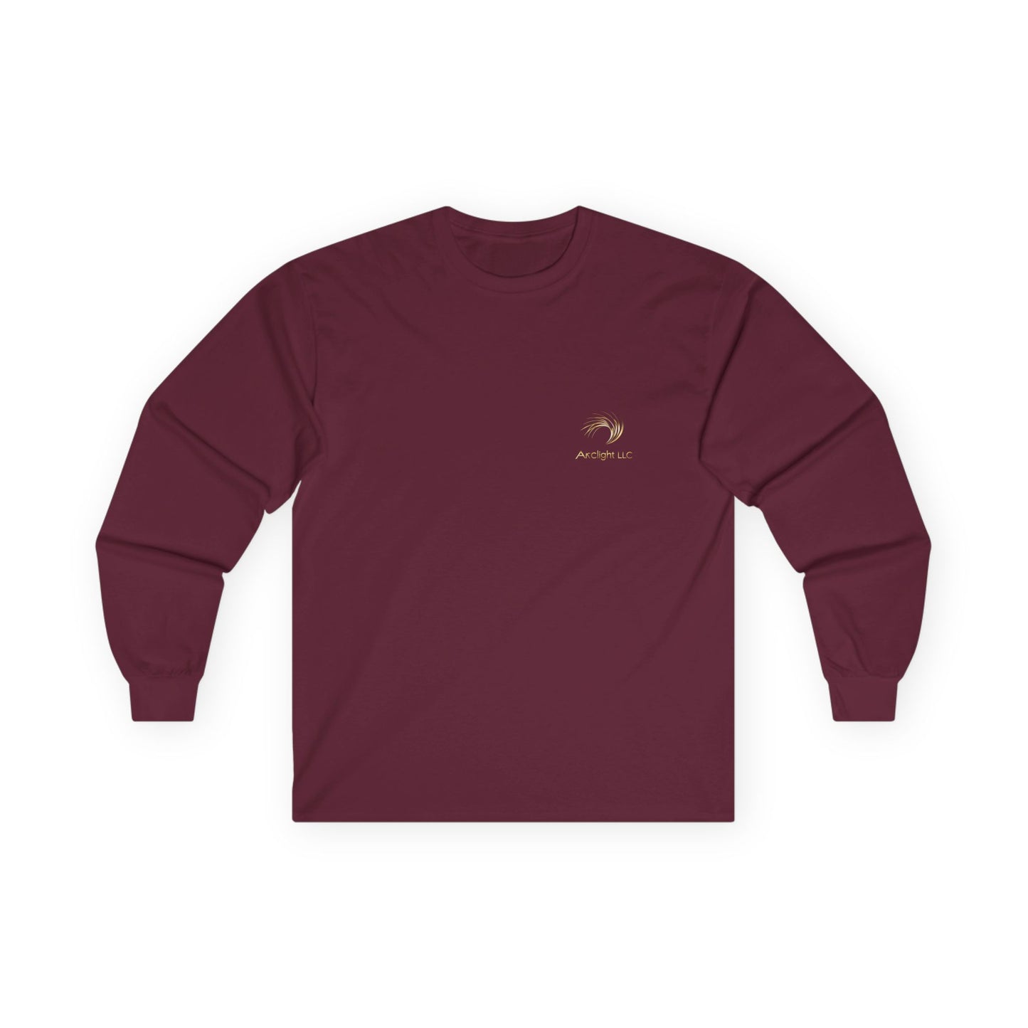 Unisex Cotton Long Sleeve - Gold Wave Design