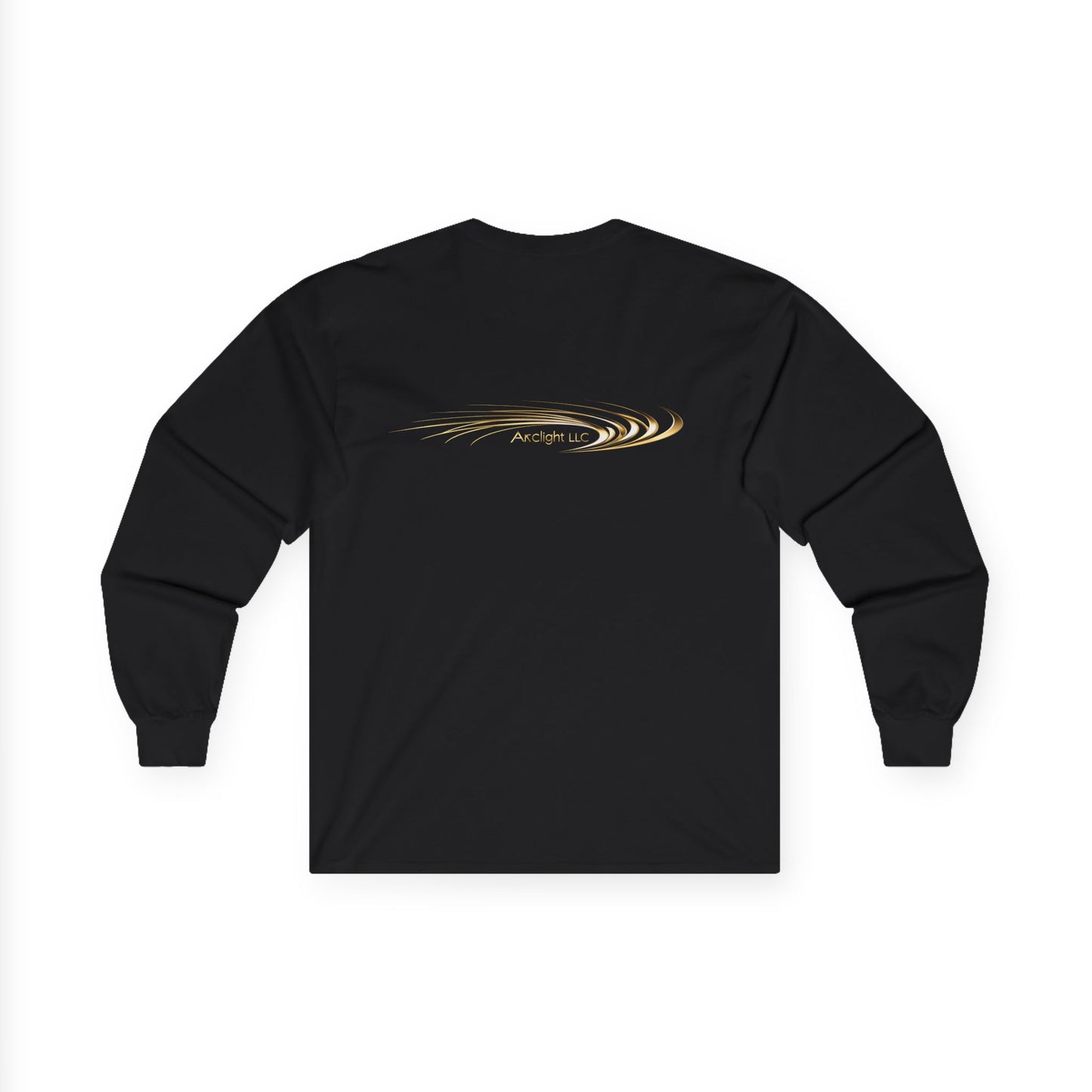 Unisex Cotton Long Sleeve - Gold Wave Design
