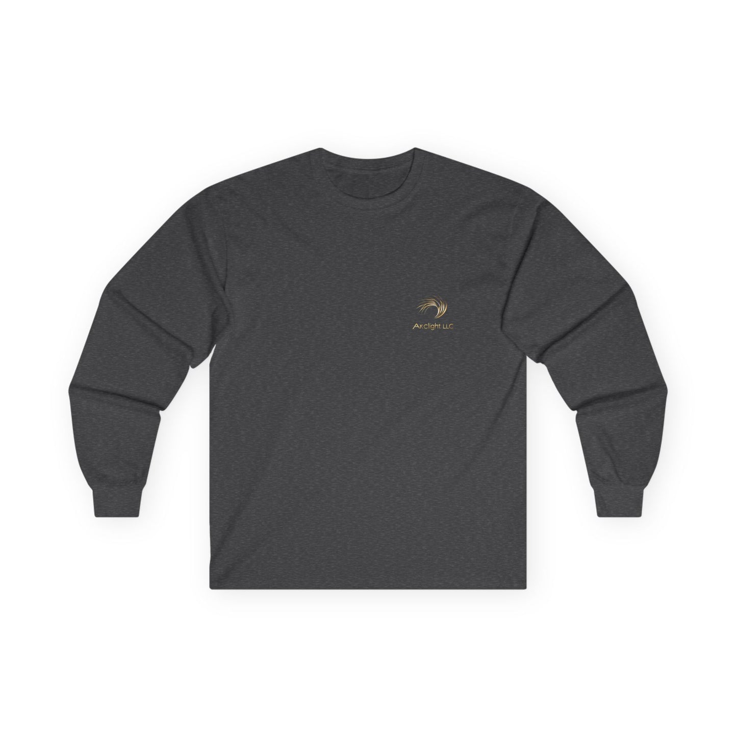 Unisex Cotton Long Sleeve - Gold Wave Design