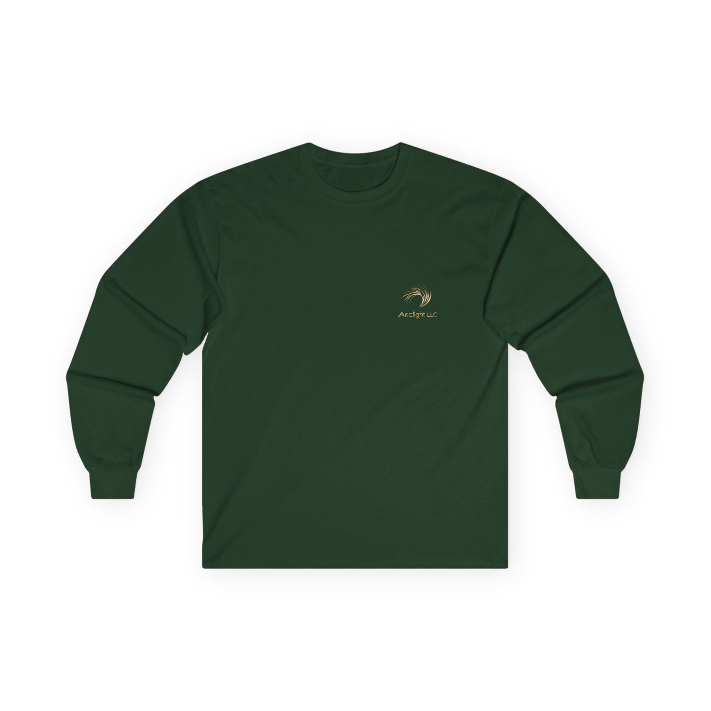 Unisex Cotton Long Sleeve - Gold Wave Design