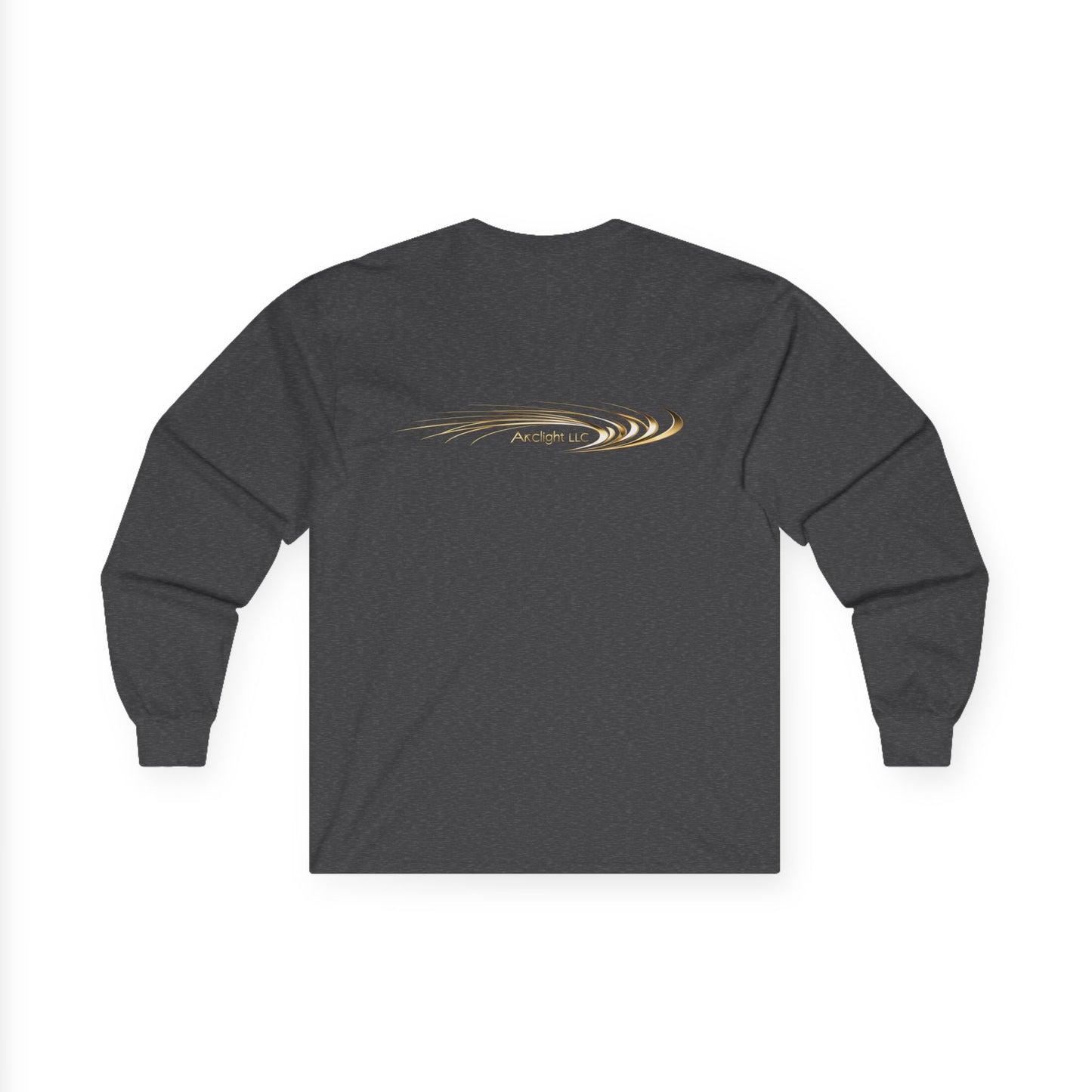 Unisex Cotton Long Sleeve - Gold Wave Design