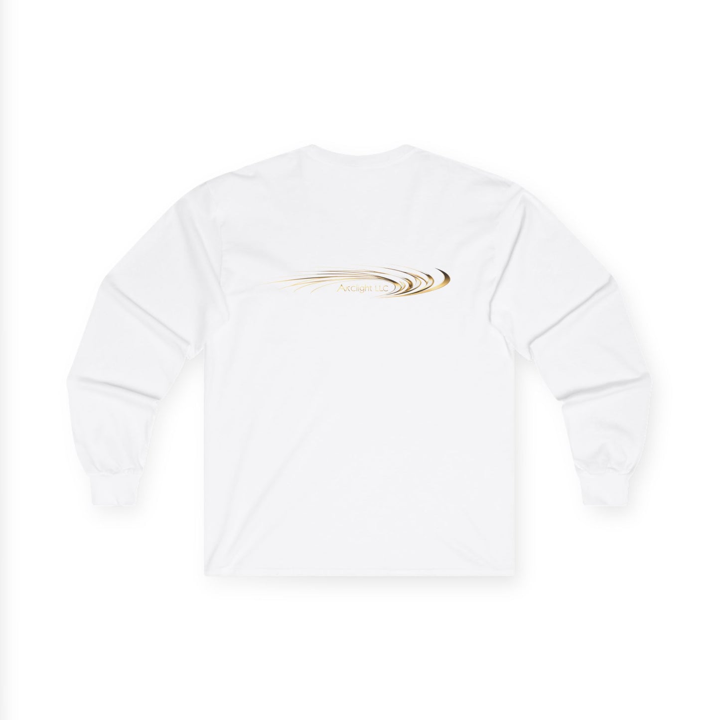 Unisex Cotton Long Sleeve - Gold Wave Design