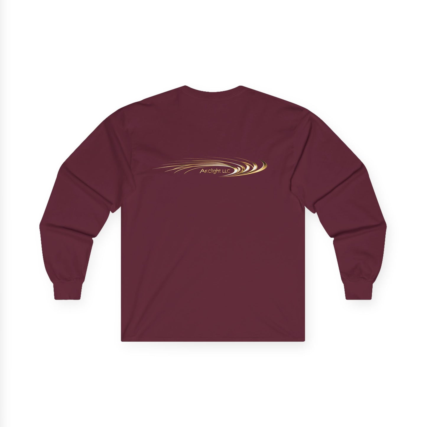 Unisex Cotton Long Sleeve - Gold Wave Design