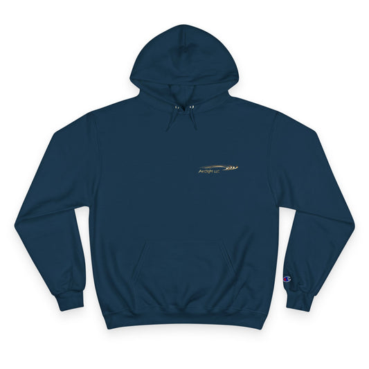 Stylish Champion Hoodie with Arclight LLC Design