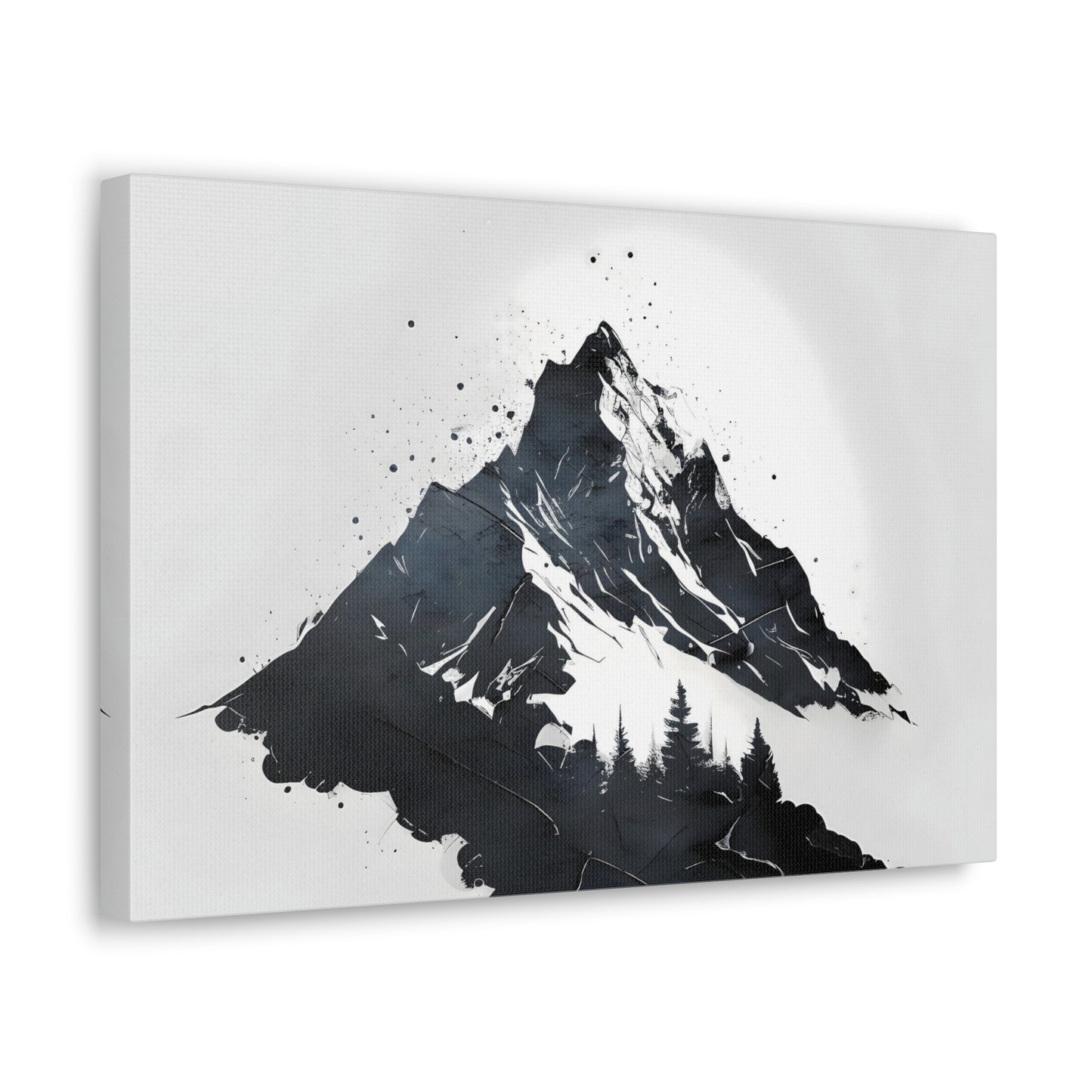 Grunge Mountain Canvas Print