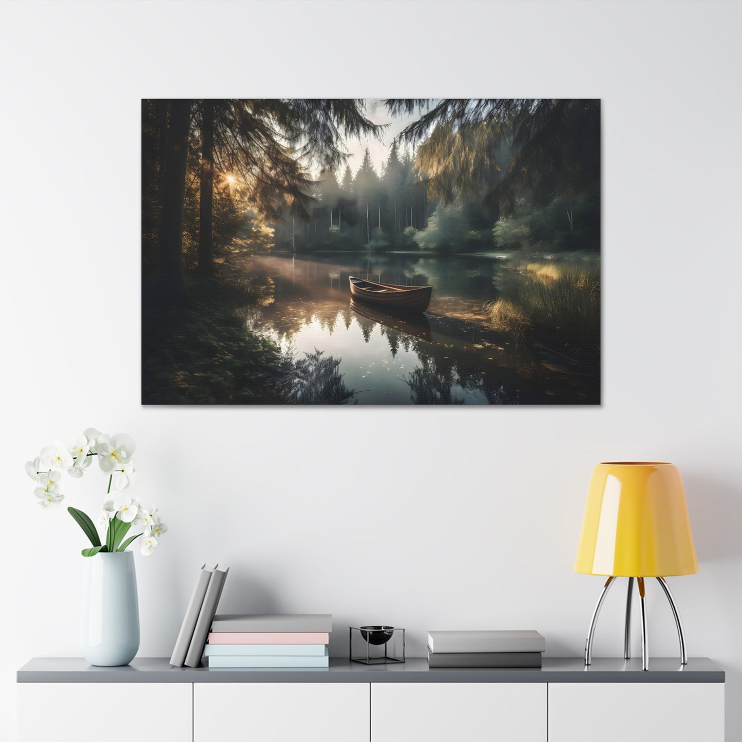 Warm Summer Lake Canvas Print