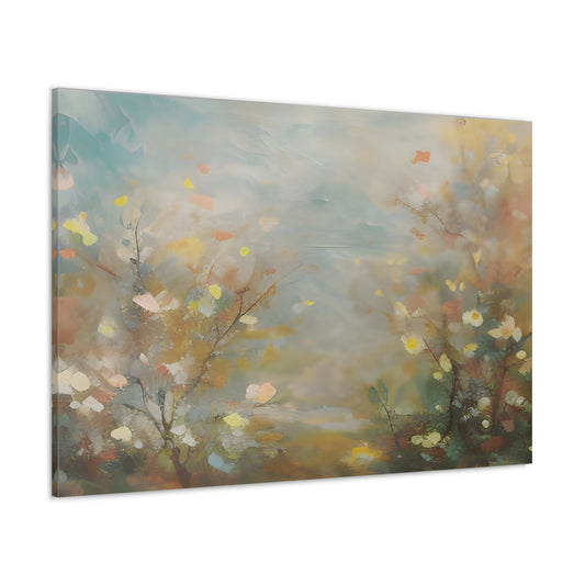 Muted Flowers Canvas Print