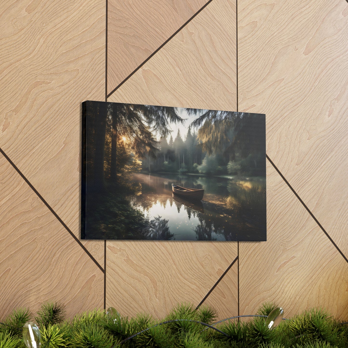 Warm Summer Lake Canvas Print