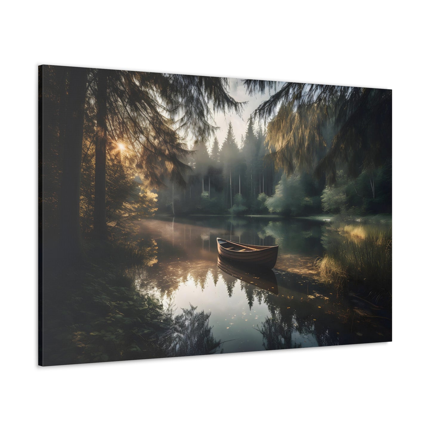 Warm Summer Lake Canvas Print