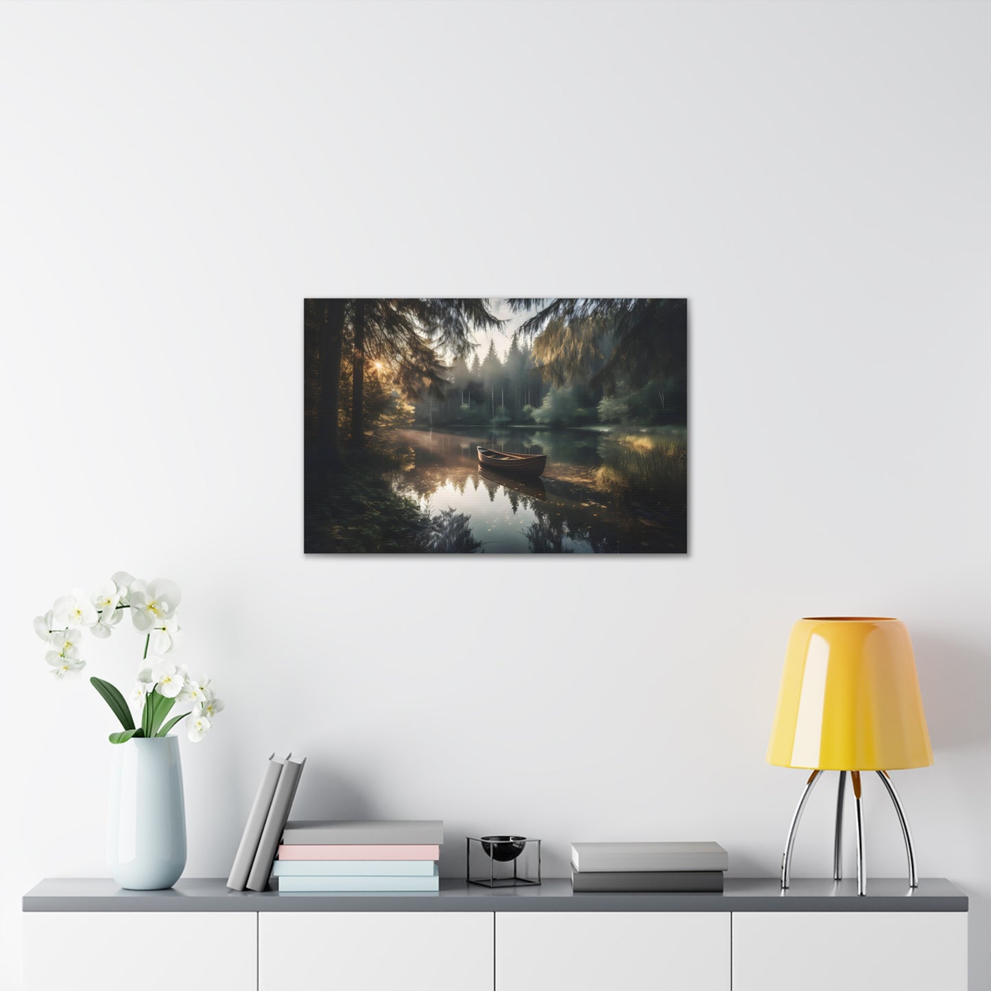 Warm Summer Lake Canvas Print