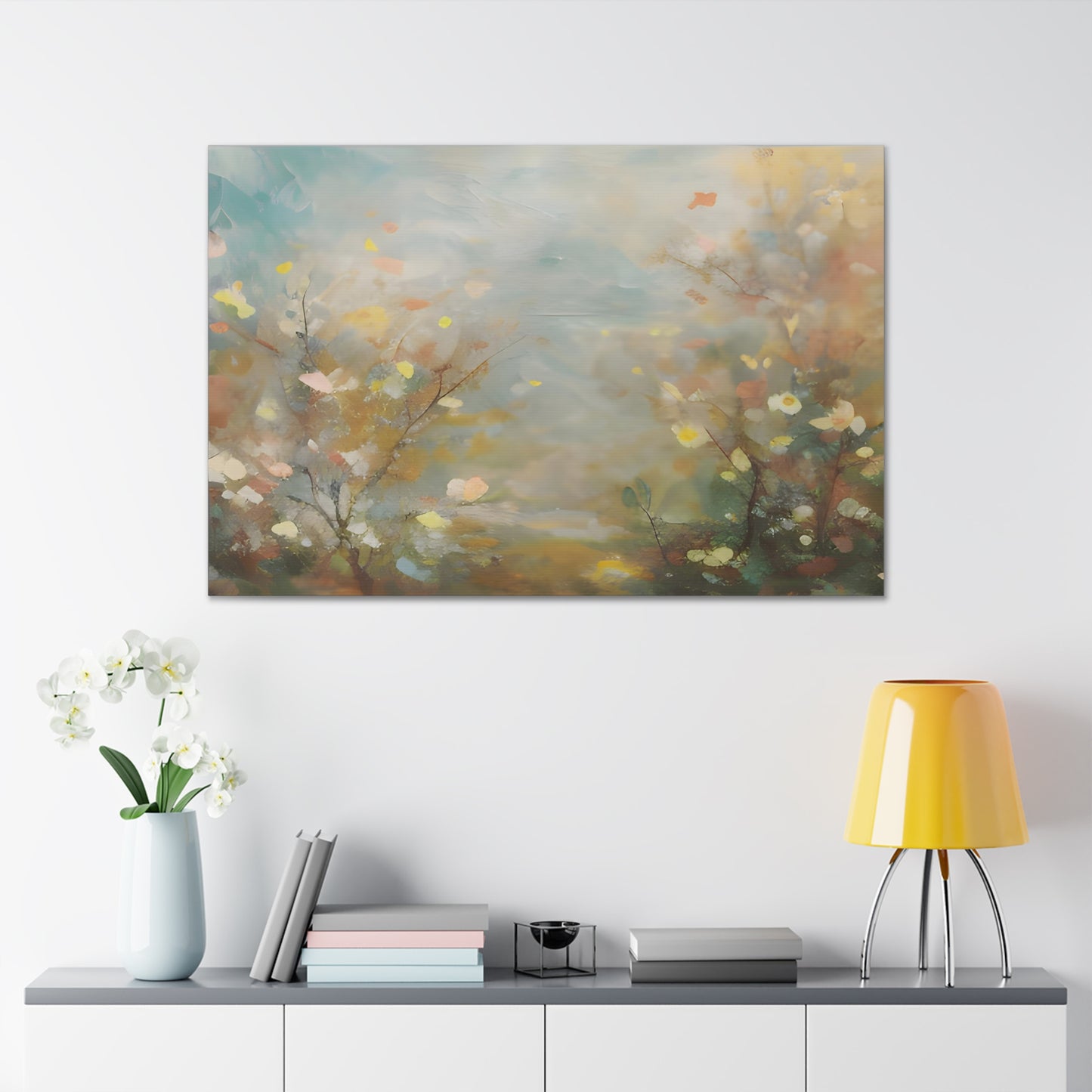 Muted Flowers Canvas Print