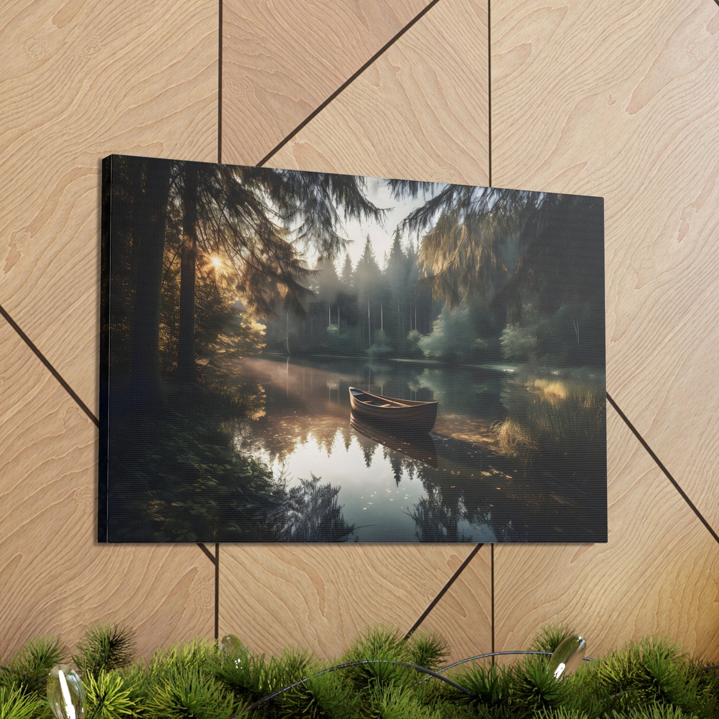 Warm Summer Lake Canvas Print